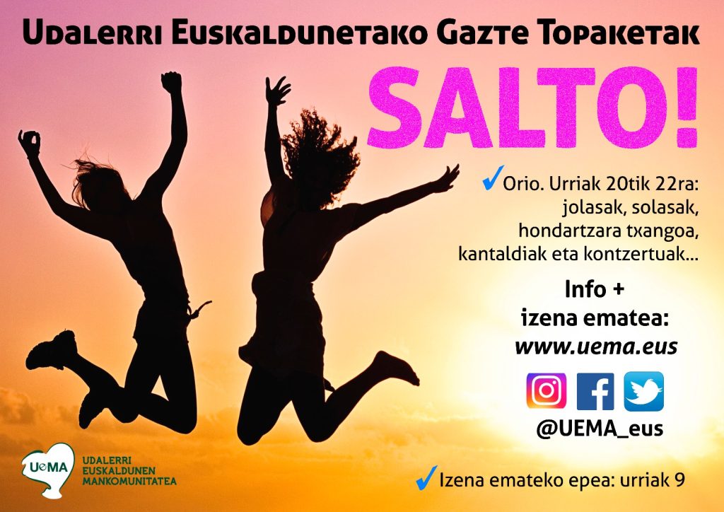 Salto! Topaketak, Udalerri Euskaldunetako Gazteentzat – Bortzirietako ...